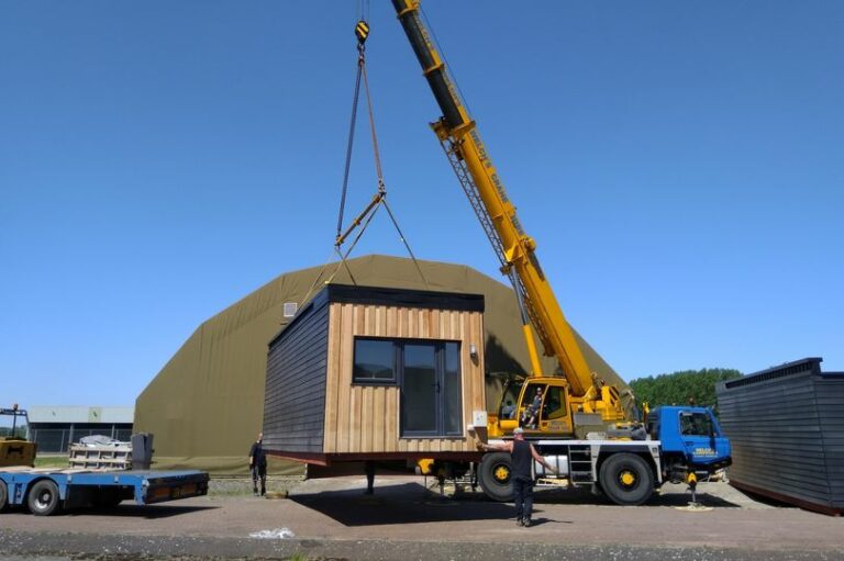NMF modular home being constructed