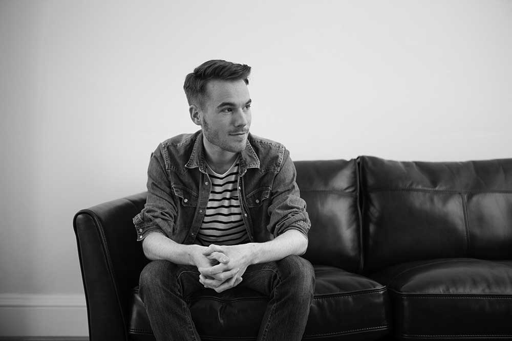 Person sitting on a sofa